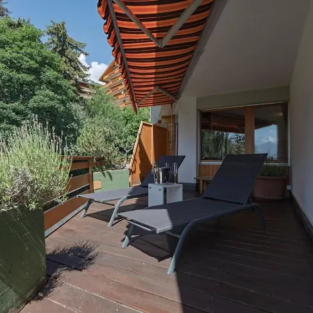 Appartamento Cosy Piscine Vue Alpes Montana